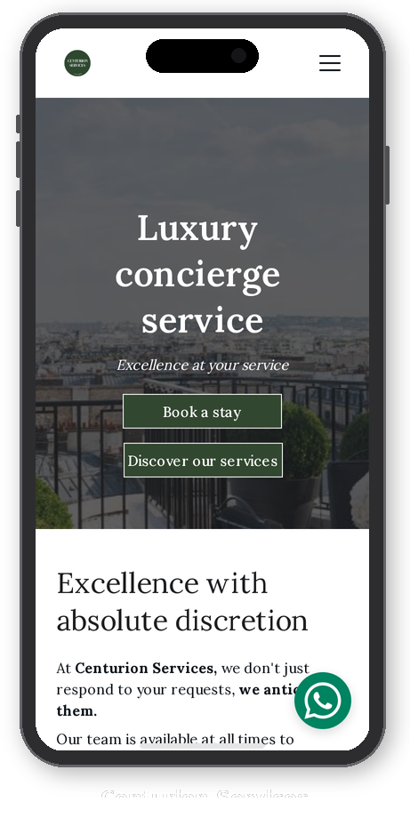 Centurion Services : Version Mobile