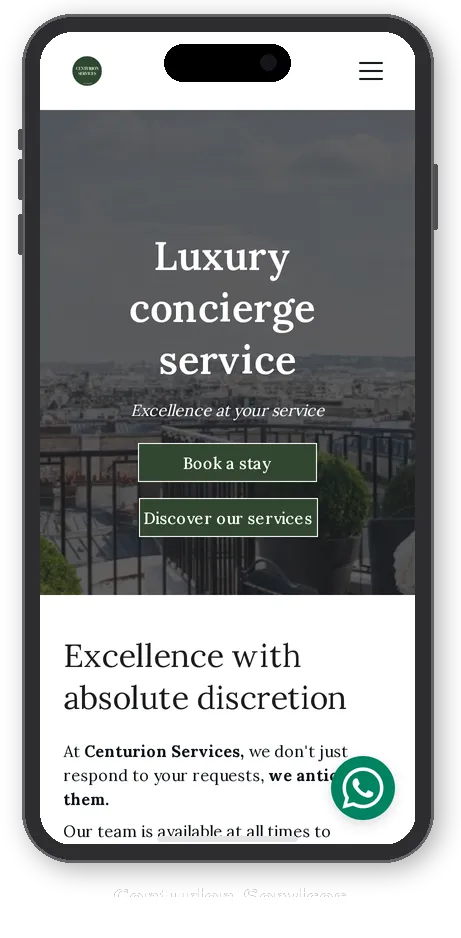 Centurion Services : Version Mobile