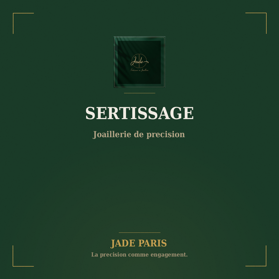 Post Instagram Jade Paris : Série Sertissage